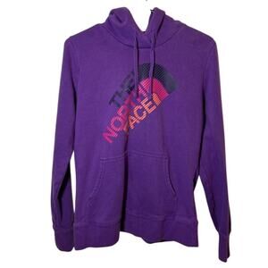 The North Face Retro Logo Hooded Sweatshirt, Purple Women's Medium